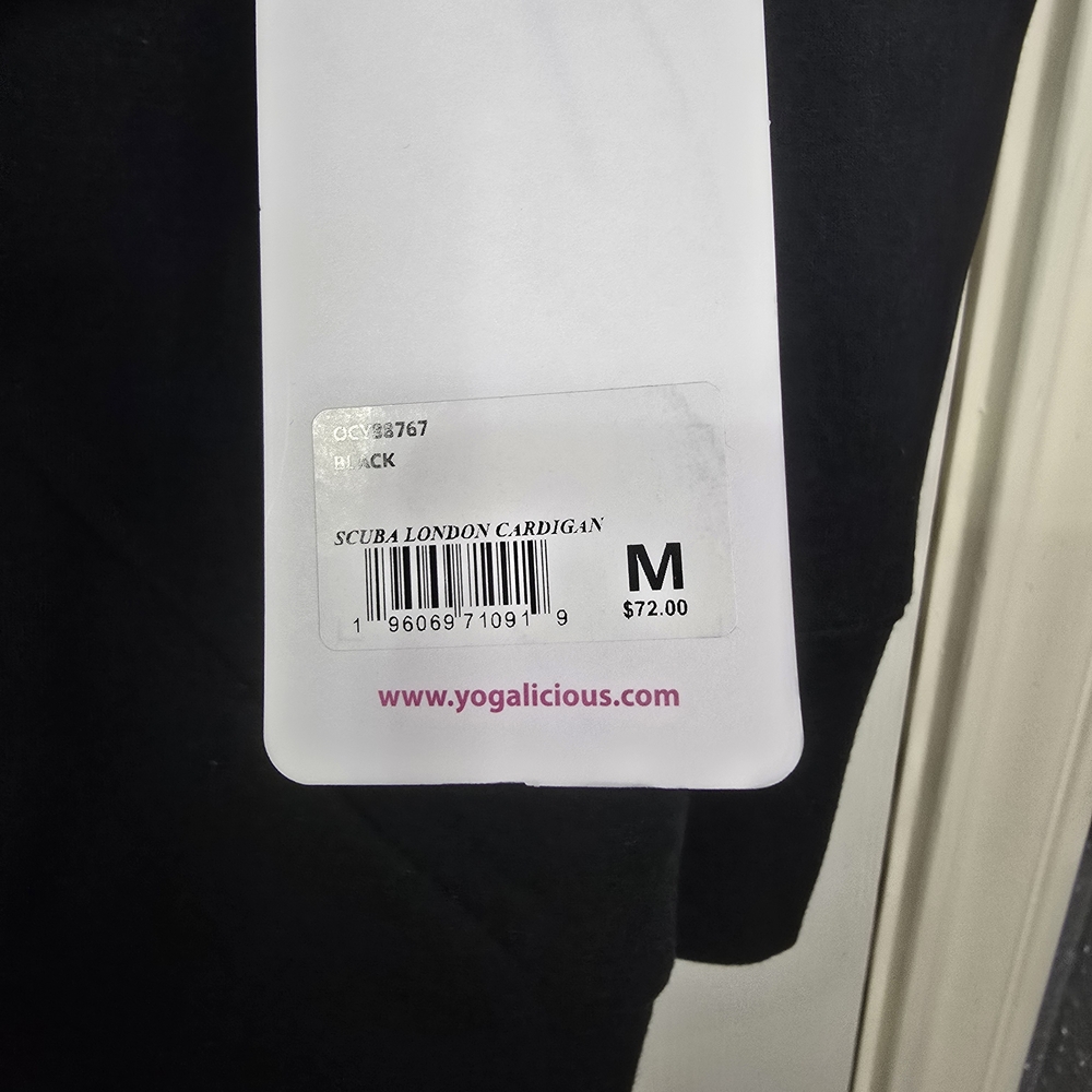 Black Draped Cardigan - Picture 4 of 7